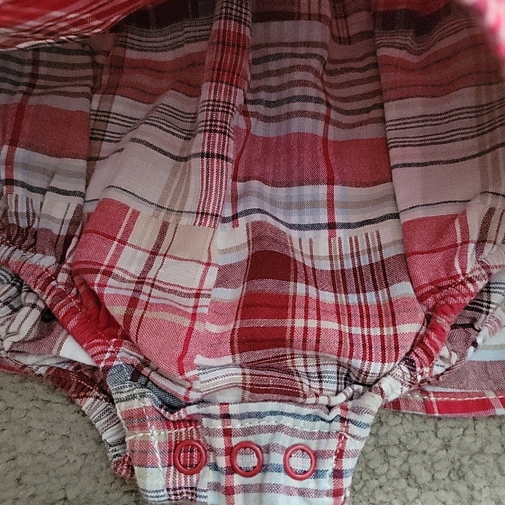 Faded Glory Baby Girl's Plaid Sleeveless Dress - Picture 3 of 9